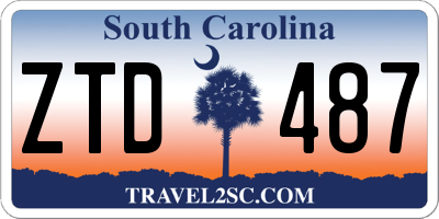 SC license plate ZTD487