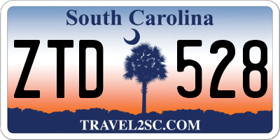 SC license plate ZTD528