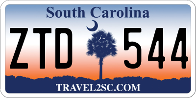 SC license plate ZTD544