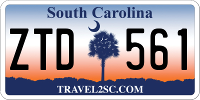 SC license plate ZTD561
