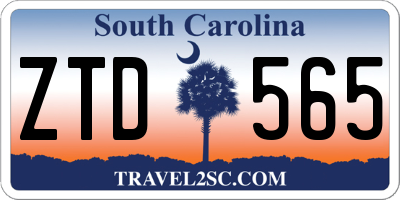 SC license plate ZTD565