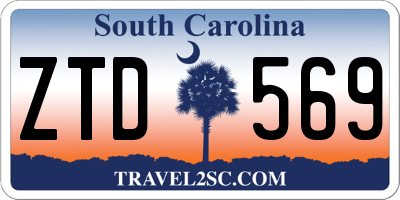 SC license plate ZTD569