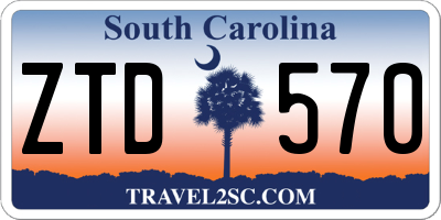 SC license plate ZTD570