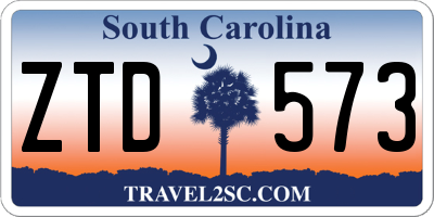 SC license plate ZTD573