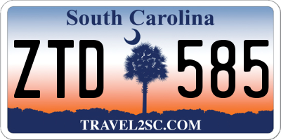 SC license plate ZTD585