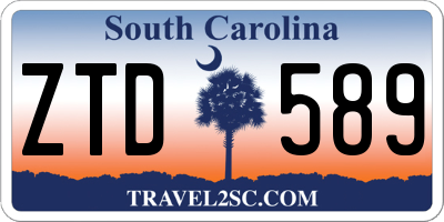 SC license plate ZTD589