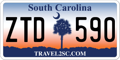 SC license plate ZTD590