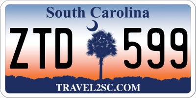 SC license plate ZTD599