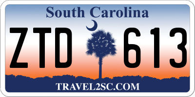 SC license plate ZTD613