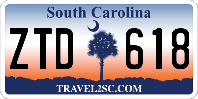 SC license plate ZTD618
