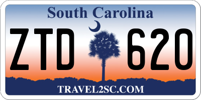 SC license plate ZTD620