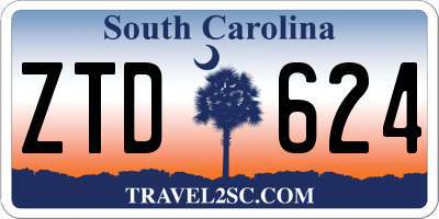 SC license plate ZTD624