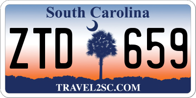 SC license plate ZTD659