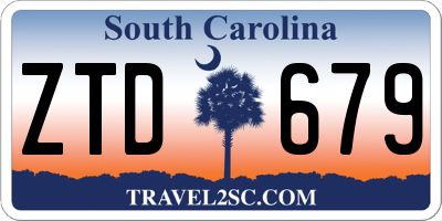 SC license plate ZTD679