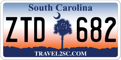 SC license plate ZTD682