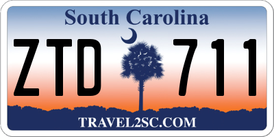 SC license plate ZTD711