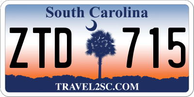 SC license plate ZTD715