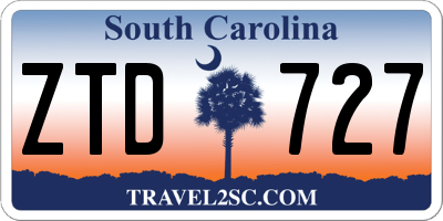SC license plate ZTD727