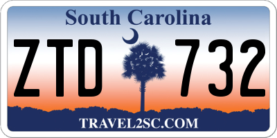 SC license plate ZTD732