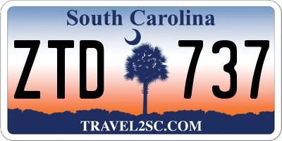 SC license plate ZTD737