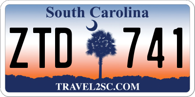 SC license plate ZTD741