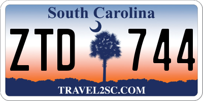 SC license plate ZTD744