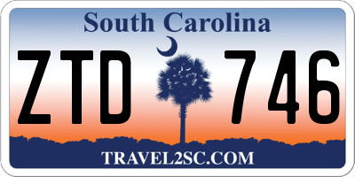SC license plate ZTD746
