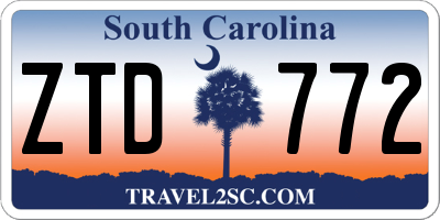 SC license plate ZTD772