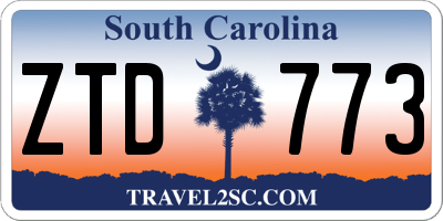 SC license plate ZTD773