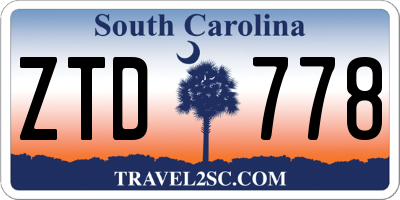 SC license plate ZTD778