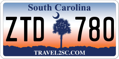 SC license plate ZTD780