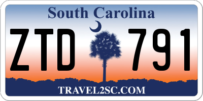 SC license plate ZTD791