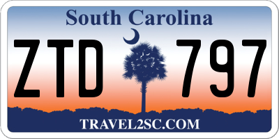 SC license plate ZTD797