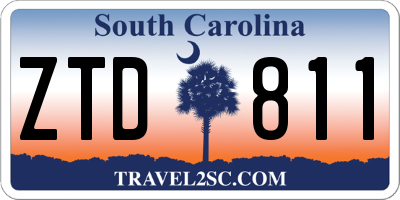 SC license plate ZTD811