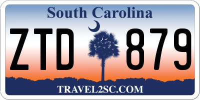 SC license plate ZTD879