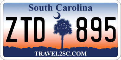 SC license plate ZTD895