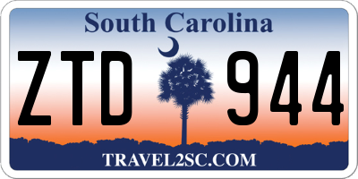 SC license plate ZTD944