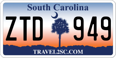 SC license plate ZTD949