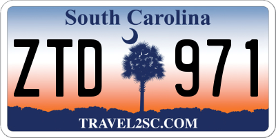 SC license plate ZTD971