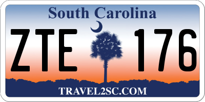 SC license plate ZTE176