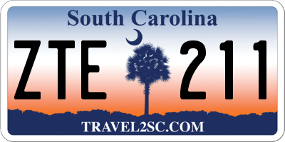 SC license plate ZTE211