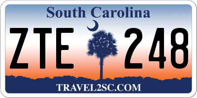 SC license plate ZTE248