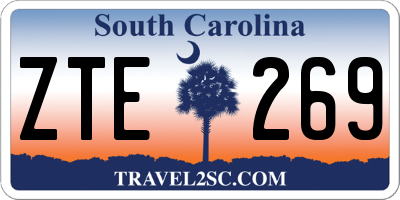 SC license plate ZTE269