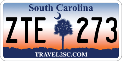 SC license plate ZTE273