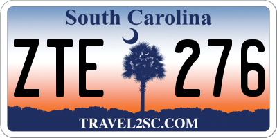 SC license plate ZTE276