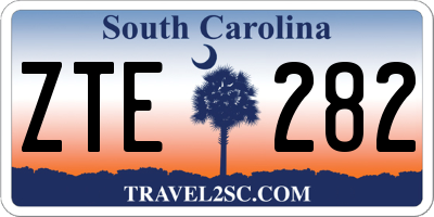 SC license plate ZTE282