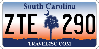 SC license plate ZTE290