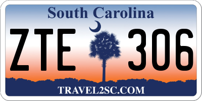 SC license plate ZTE306