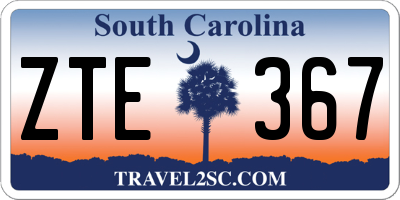 SC license plate ZTE367