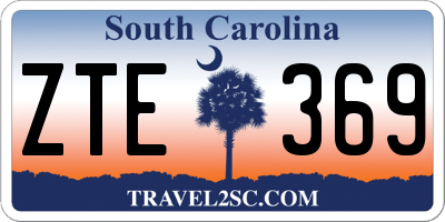 SC license plate ZTE369